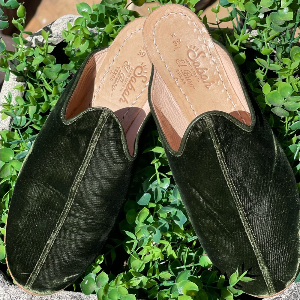 Sabah Palazzo Green Velvet Baba